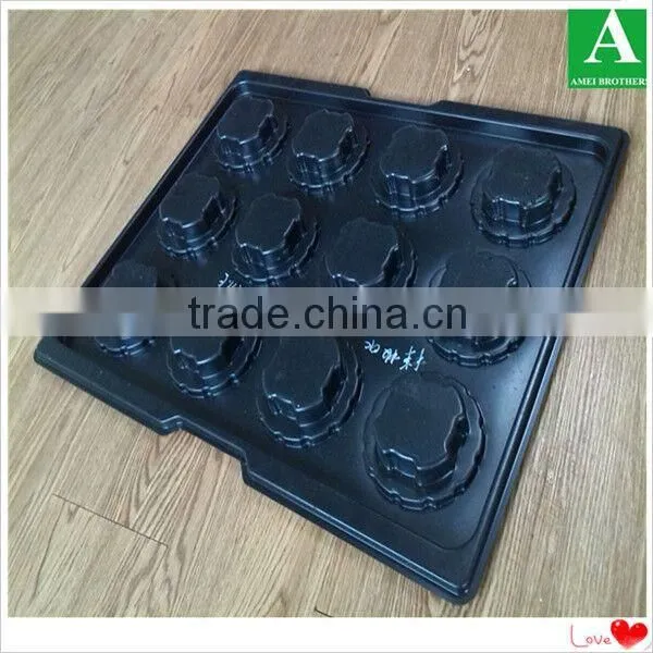 Custom Large ps Thick Plastic Black Plant Tray 20 Cells