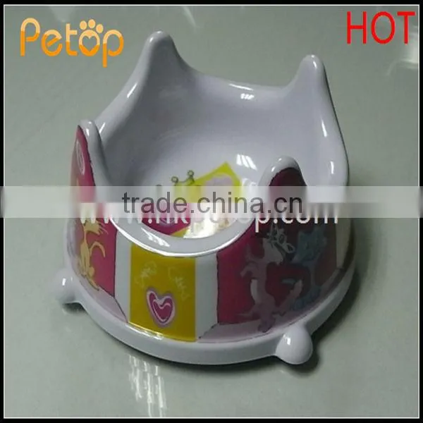 Crown Kitty Cat Food Water Bowl Feeder