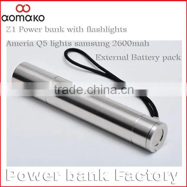 Manufactory Sell Charger With America Q5 Lamp Flashlights Mobile Power Bank photo-2