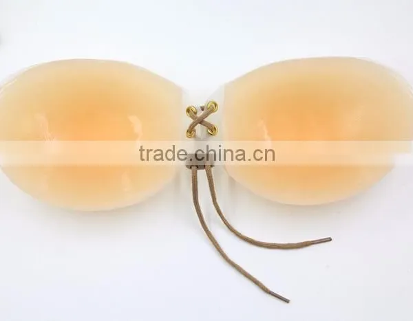 OEM Customized Cheap Nude Silicone Invisible Teardrop Strapless Plus Size Bra photo-5