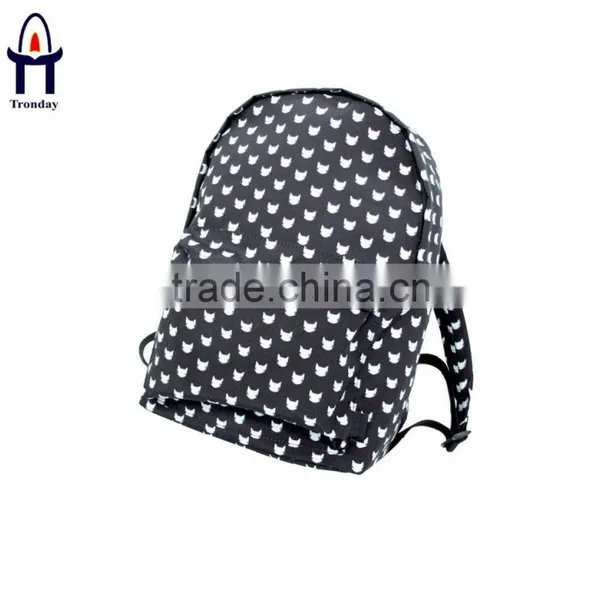 2015 Hot Heat Transfer Printing Canvas School Backpack photo-2