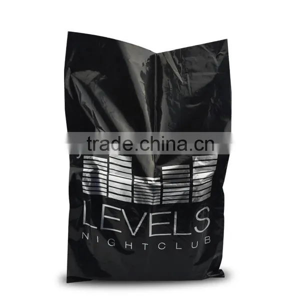 Shock Resistant PE Black Garbage Packing Bag , Rubbish Bag With Custom Logo photo-2