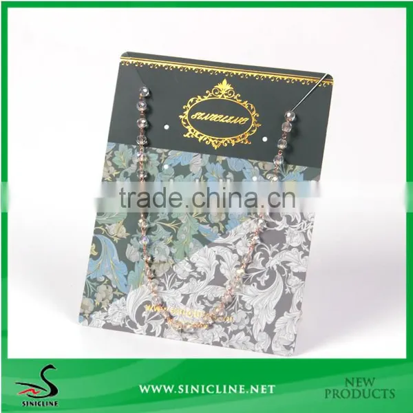 Sinicline Custom Made Necklace Card With Gold Stamped Logo photo-2
