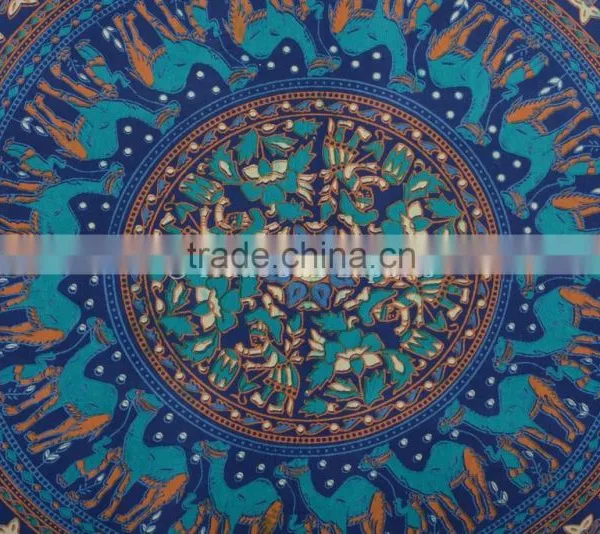 Indian Large Mandala Floor Cushion Cover Decorative Throw Pillows Pom Pom Outdoor Cushions Roundie Boho Pillow Shams photo-2