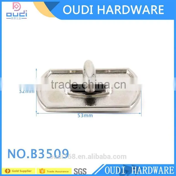 Round Aquare 53*32mm Bag Accessories Turn Lock, photo-2