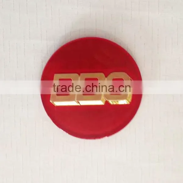 Promotional 3D Plastic Self-adhesive Plating Round Acrylic Sign photo-5