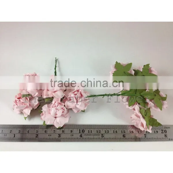 Soft Pink Handmade Mulberry Paper Flower, Wedding Party, Scrap-booking Crafts, Wholesale 21/124 photo-2
