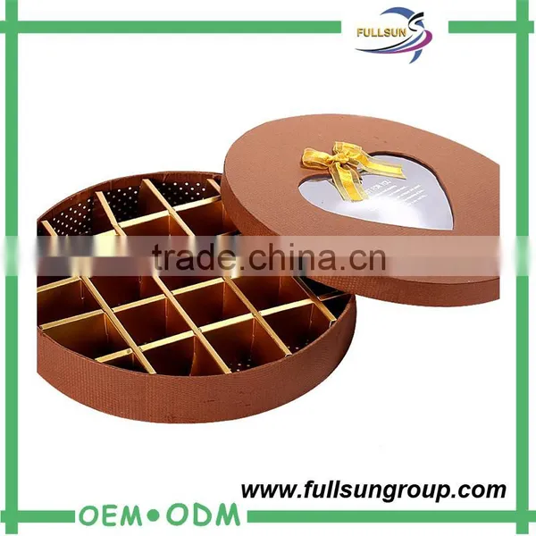 Set up Ribbon Cardboard Packaging Chocolate Round Box Quality Choice photo-5