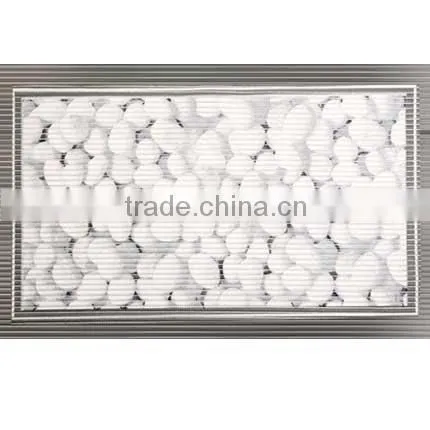 Stone Printed Soft Mildew Resistant Bath Mat