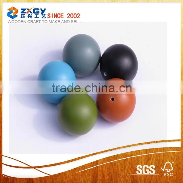 50mm Wood Ball With 9mm Hole Natural Unfinished Wood Ball photo-2