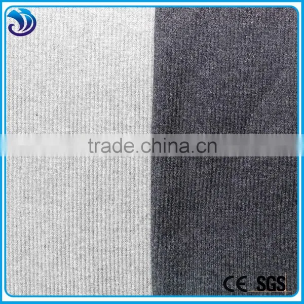 Polyester Cotton 65x35 2x2 Rib Knit Fabric for Garment's Cuff photo-2