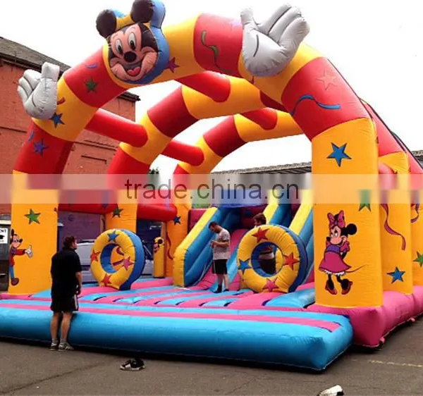 Lanqu Micky Mouse Inflatable Jumping Combo With Slide photo-2