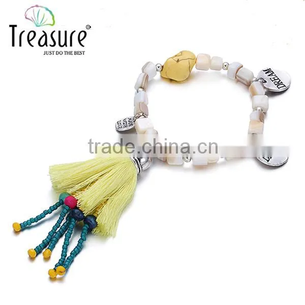 Treasure Beautiful Hawaiian Beach Spring Trendy Shell Charm Bracelet Jewelry 2016 photo-6