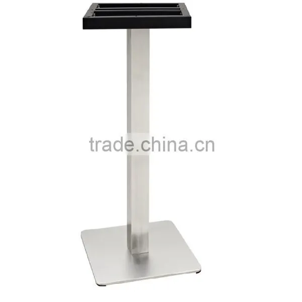 Foshan Furniture Direct Tube Square Table Base With Stainless Steel Leg