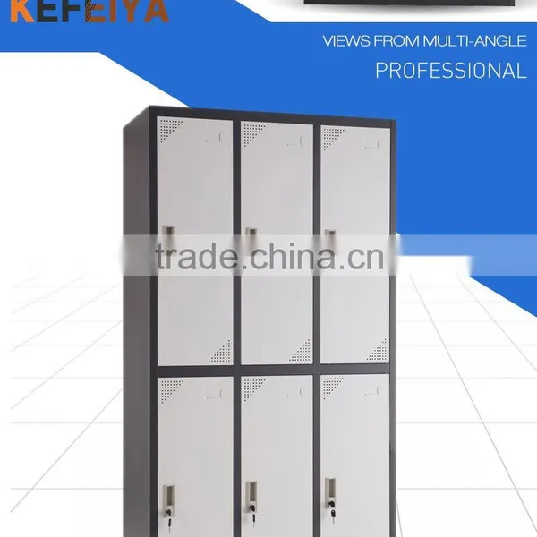 Office Furniture In China Steel Metal Wardrobe Stainless Steel Rail photo-3