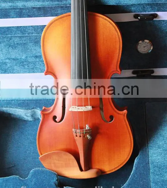 (FV-11BF) Plywood Violin With Artifical Flame Boxwood Parts