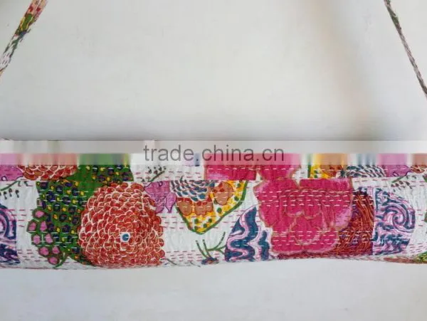 Hippie Cross Body Shoulder Bags Yoga Mat Bag Traditional Yoga Bag Embroidery Kantha Yoga Bag Handmade Cross Body Bag photo-3