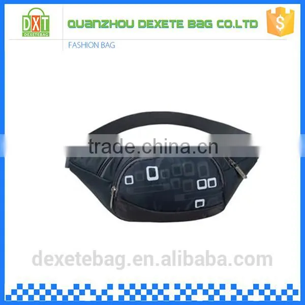 Competitive Price Black Polyester Men Waist Bag