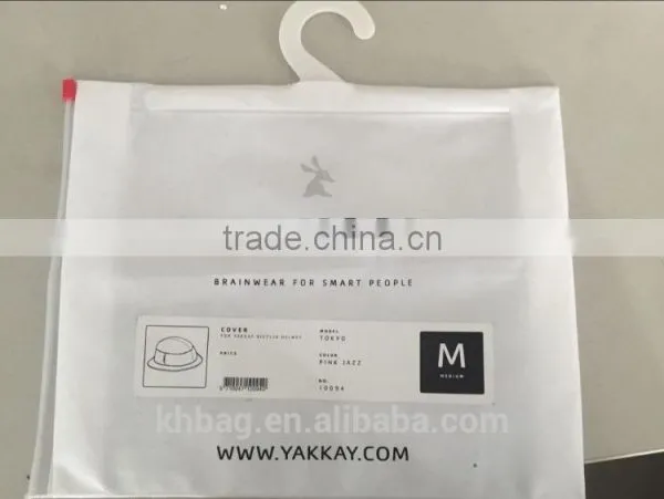 Plastic Hanger Garment Underwear Clothes Zip Lock Packaging Bag With Proof photo-6