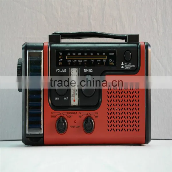 Portable With Muilti-band 2015 Hot Sale Solar Dynamo Radio Solar Powered Flashlight Radio photo-5