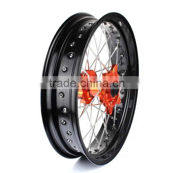 17 Inch Forge Motorcycle Spoke Wheel Sets for KTM Supermoto photo-2