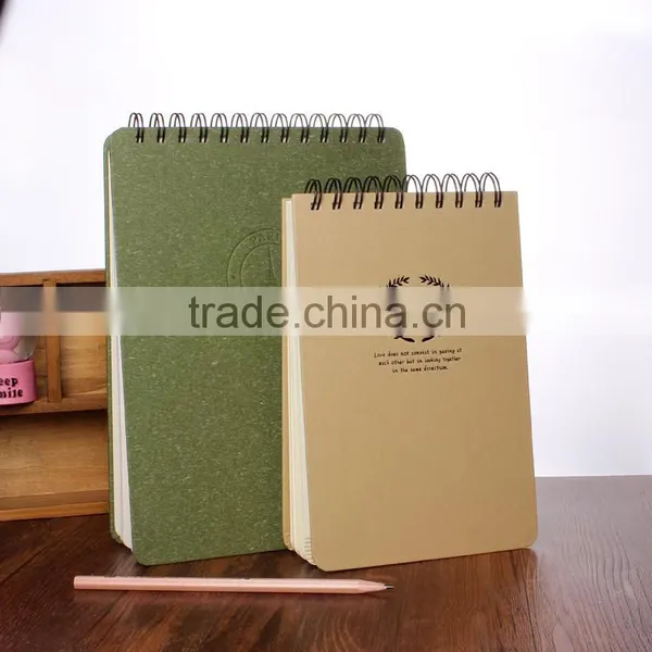 Kraft Paper Cover Notepad, Spiral Mini Notebooks photo-2