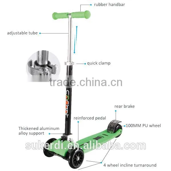 Patent Product Kids Kick Scooter, Folding Scooter, Kitwo Wheels Self Balancing Scooter photo-5