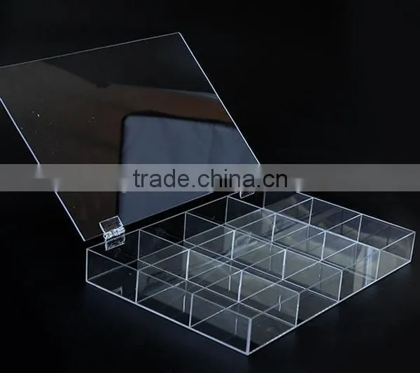 With Lid Acrylic Jewelry Holder Display Box photo-2