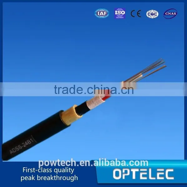 ADSS All-Dielectric Kevlar Yarn Armor 24core Single Mode Fiber Optical Cable / ADSS Fiber Optic Cable photo-2