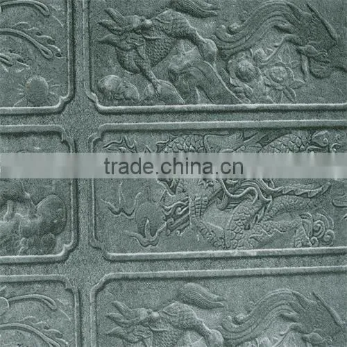 Dragon Carve Tile Vinyl/pvc Home / Hotel / Restaurant Wallpaper photo-4