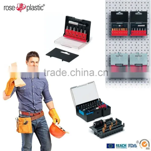 Solid Hard ABS Clear Solid Plastic Packaging Box for Drill Bits Set BP photo-2