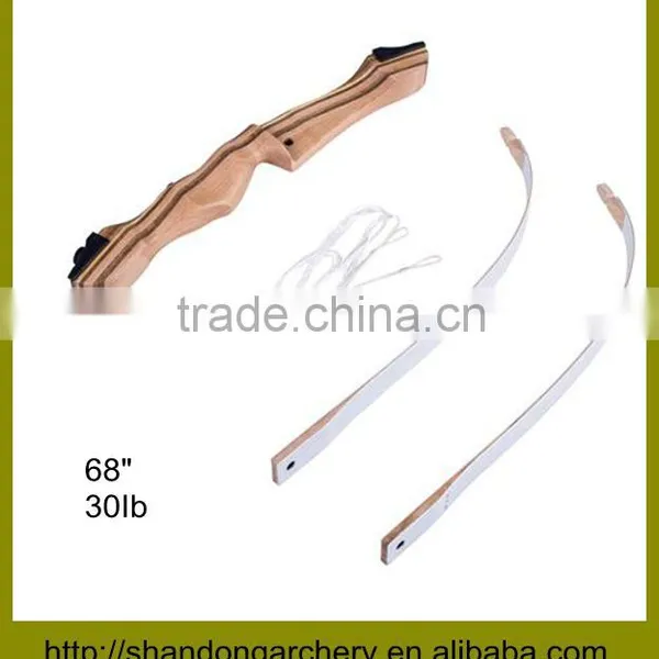 Traditional Bow Archery Laminated Wooden Recurve Bow for Shooting