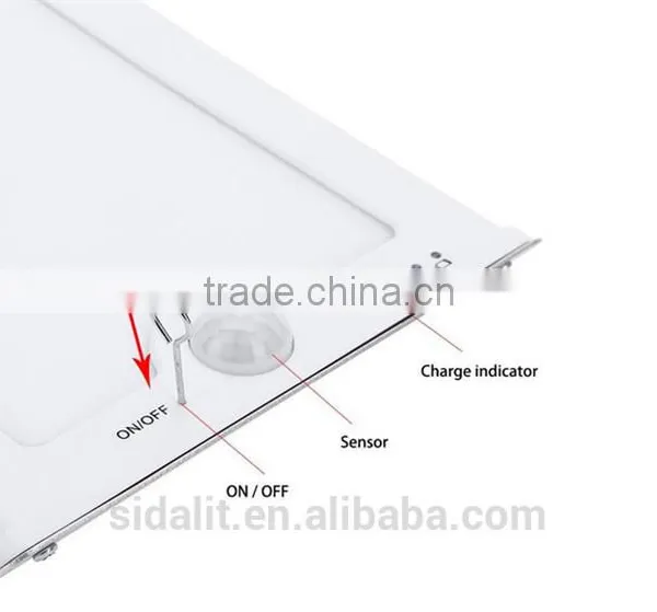 46 Led Aluminum Pad Ip65 450LM PIR Sensor + Light Control+weak Light Motion Sensor Solar Led Light photo-3