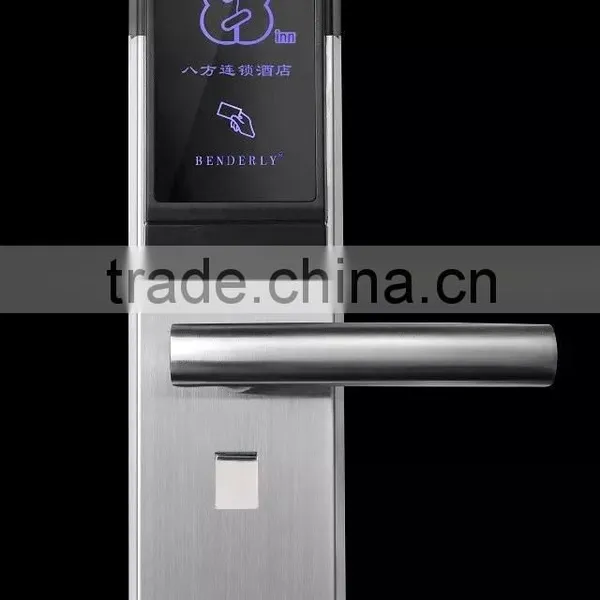 swipe card door lock,stainless steel electronic hotel panel lock