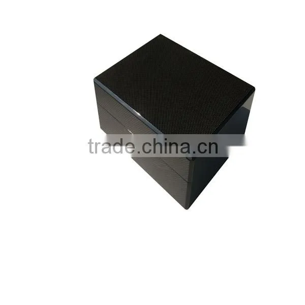 Custom Made Carbon Fiber Finishing 8 Slots Luxury Wooden Watch Box photo-3