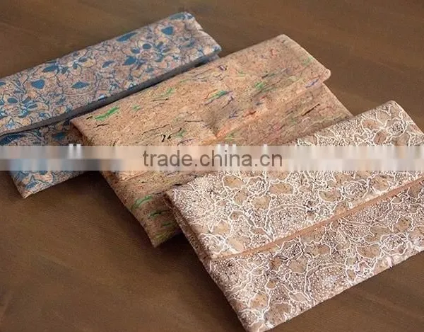 New Arrive Eco-freindly Cork Leather Clutch Bag( W025)
