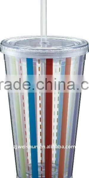 Double Wall Straw Cup