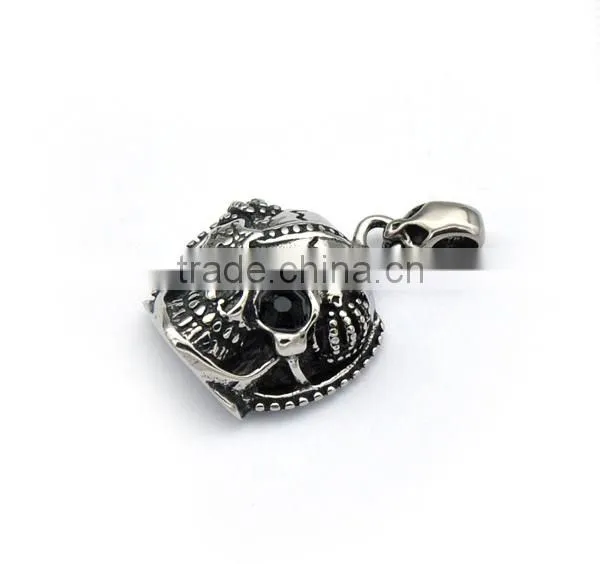 Guangzhou Fashion Pendant Stainless Steel Vicious Skull Head Charm Pendant Mens Casting High Quality Pendant Jewelry photo-2