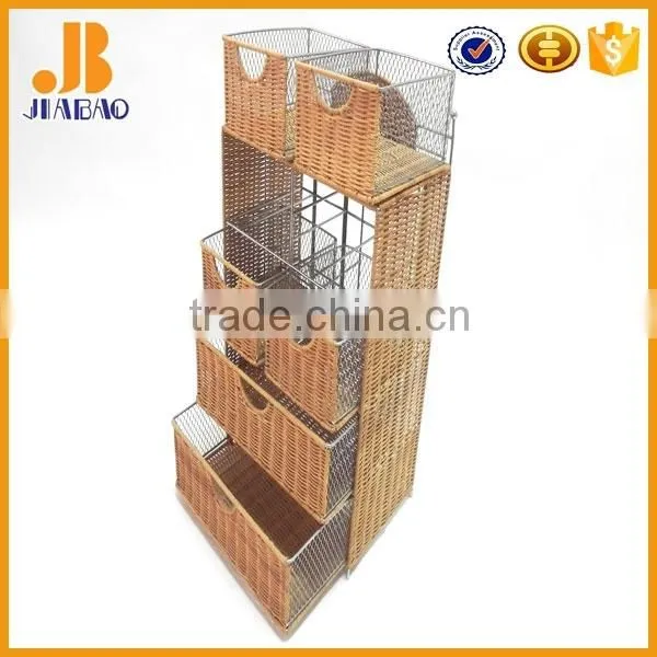 Natrual Rattan Living Rooom Storage Cabinet photo-4