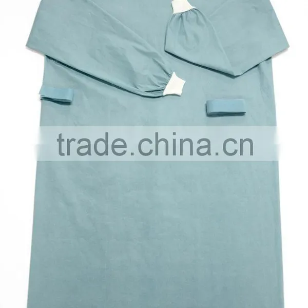 CE&ISO13485 Spunlace Surgical Gown Soft Breathable Direct Sale by Own Factory photo-3