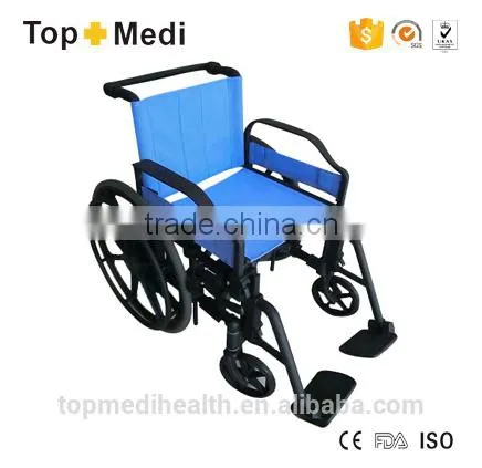 Manual Plastic Detachable Armrest and Footrest Wheelchair for Sale photo-2
