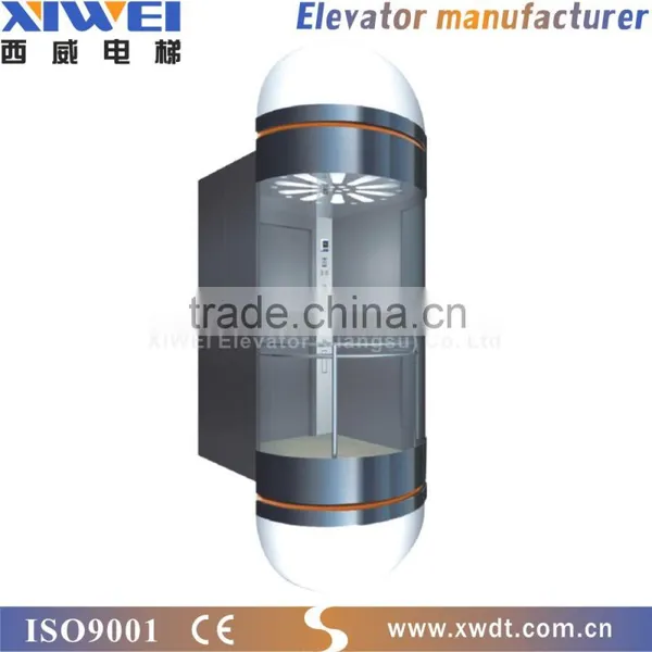 XIWEI 360 Degree Full View Sightseeing Panoramic Elevator photo-3