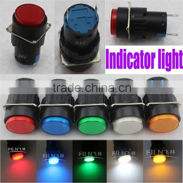 FILN 16mm Diameter 25pcs per Box Green 24V Atv Signal Lights