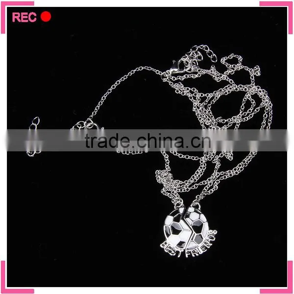 Best Friends Forever Necklaces, Football Pendant Latest Model Fashion Necklace photo-2