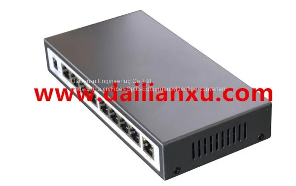 8 Ports 10/100M/1000M Gigabit POE Switch With One 1000M Uplink Ethernet Port 48VDC 24V DC photo-2