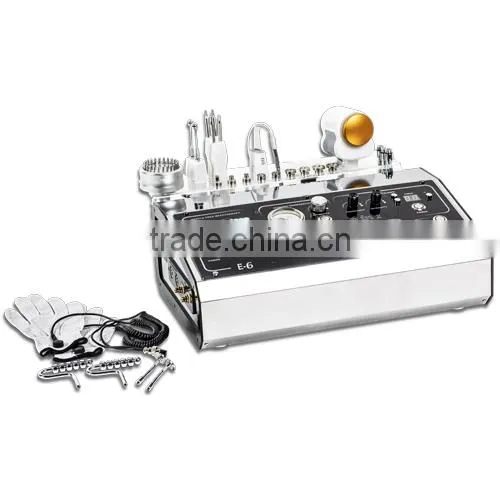 Multifunction Beauty Machine: (Scrubber + Dermabrasion +Microcurrent + Ultrasound+ Hot and Cold + Photon) - Alvi Prague E-6 photo-2