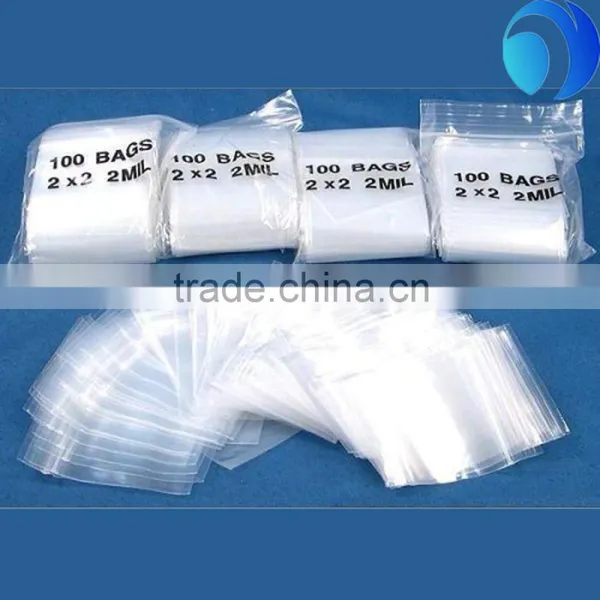 2016 Good Quality Zipper Bag Custom Cheap Clear Zip Lock Bag
