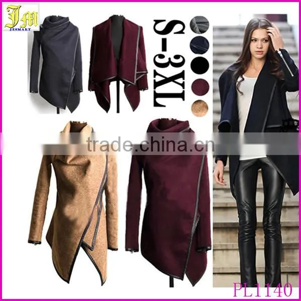 New Women Warm Wool Slim Long Trench Parka Peacoat Outwear Overcoat Coats Jacket