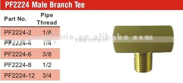 PF2224 Male Branch Tee,Pipe Fitting,Brass Fitting,Auto Parts photo-5