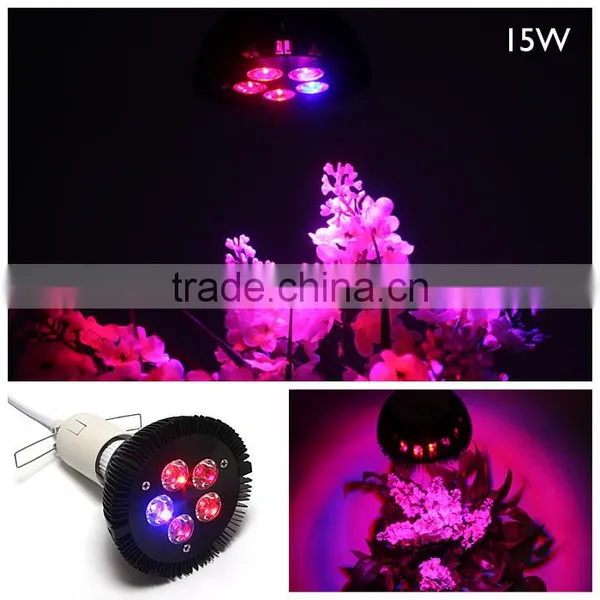 High Efficient 15w LED Grow Light, Collee Plant Grow Lights E27 Growing Bulbs For Garden, Plant, Greenhouse photo-6